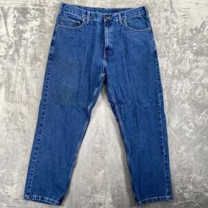 Berne Men's Straight Jeans Size 38x29 Blue Denim